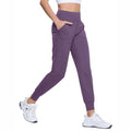 Pantalón femenino tipo jogger slim, cómodo y ligero para cualquier ocasión, lila.