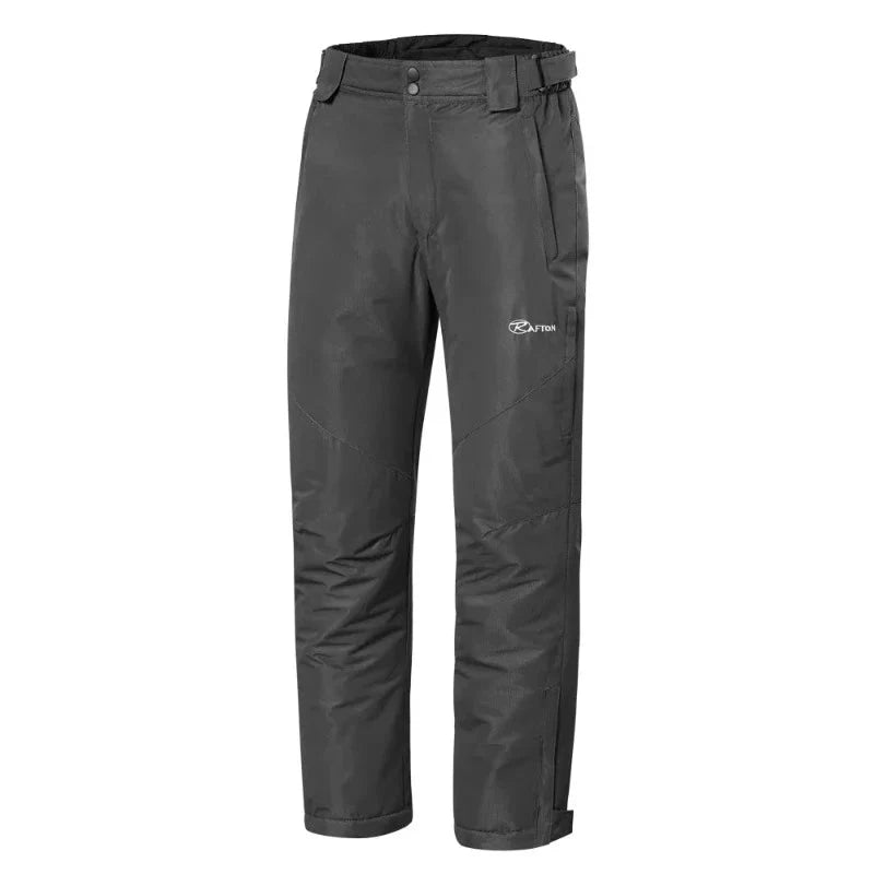 Pantalón de esquí para hombre, 100% impermeable y soporta temperaturas de hasta -20ºC, gris