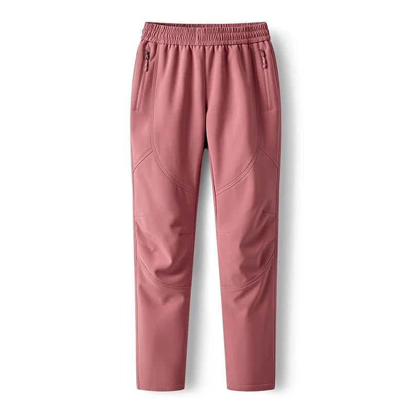 Pantalón térmico de mujer, flexibilidad y comodidad para actividades físicas. Rosa