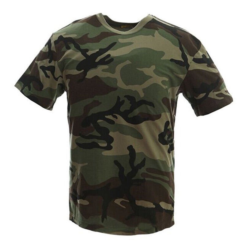 Camiseta Masculina Manga Curta Camuflada - Mundo Montanha