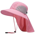 sombrero de mujer
con ala ancha y protección para el cuello con protección UPF 50+