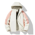 Chaqueta Ciara acolchada fina para mujer beige/rosa