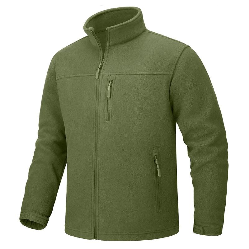 Chaqueta Guto cómoda y de acabado suave para hombre verde