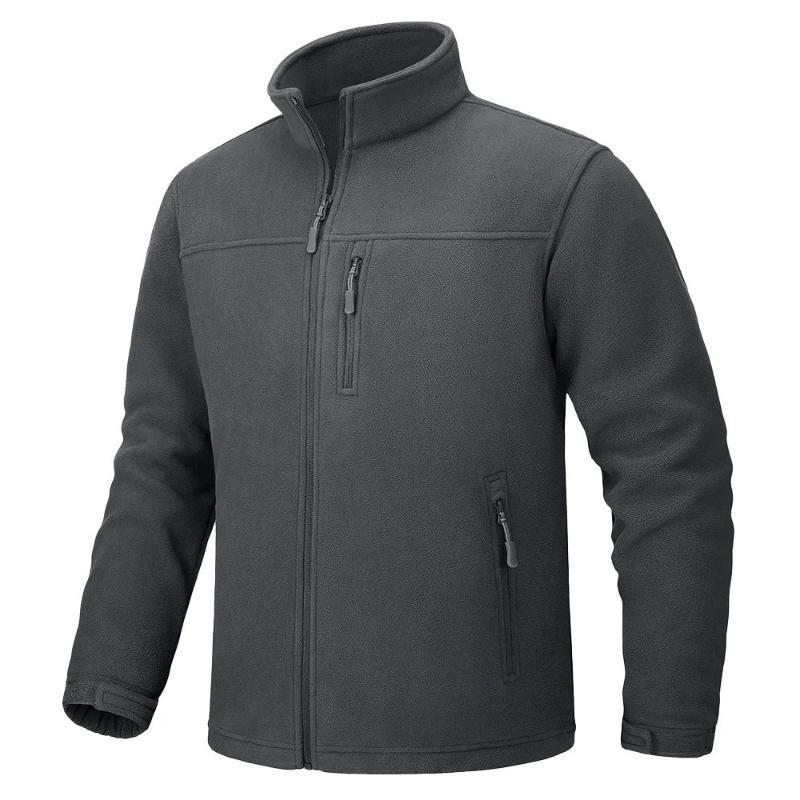 Chaqueta Guto cómoda y de acabado suave para hombre gris oscuro