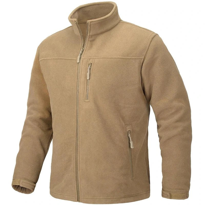 Chaqueta Guto cómoda y de acabado suave para hombre caqui