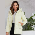 Chaqueta Jade amarillocortavientos térmica de lujo para mujer