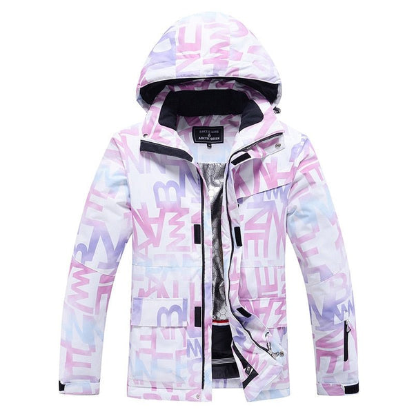 Chaqueta Jessy de nieve deportiva para mujer estampado lila