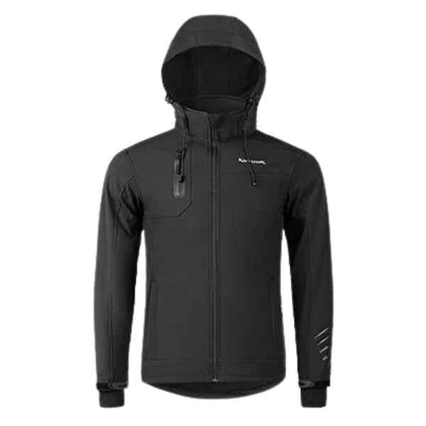 Chaqueta Kendal impermeable de hombre con capucha extraíble negra