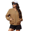 Chaqueta Lary bomber acolchada de mujer, ligera, suave y resistente al agua y al viento marrón