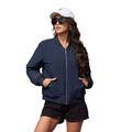 Chaqueta Lary bomber acolchada de mujer, ligera, suave y resistente al agua y al viento azul