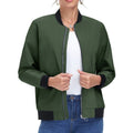 Chaqueta Libe fina deportiva casual para mujer verde