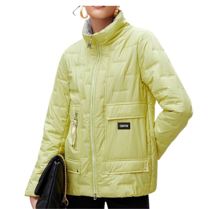 Chaqueta Luna deportiva forrada de mujer amarillo