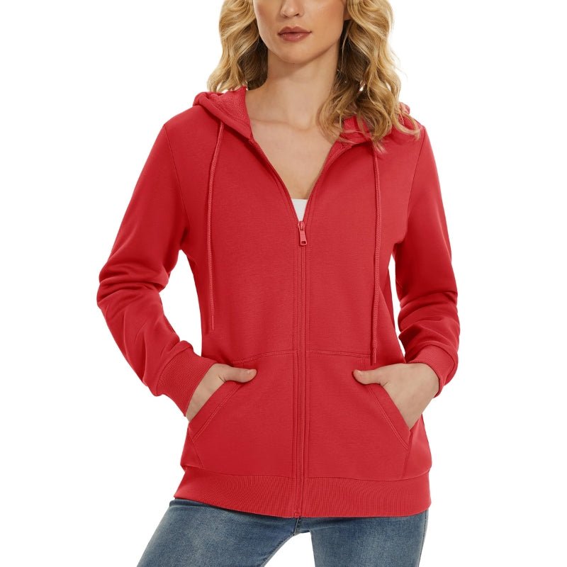 Chaqueta Machile roja térmica casual deportiva para mujer