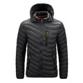 Chaqueta Matrix negra cortavientos elegante moderna y impermeable para hombre