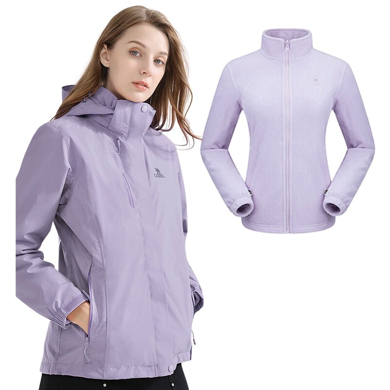 Chaqueta Mayla 3 en 1 cortavientos elegante moderna y impermeable para mujer lila