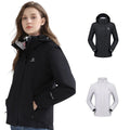 Chaqueta Merlin negra cortavientos elegante moderna y impermeable para mujer