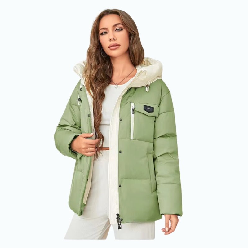 Chaqueta Milles cortavientos de mujer lujosa y cómoda verde claro