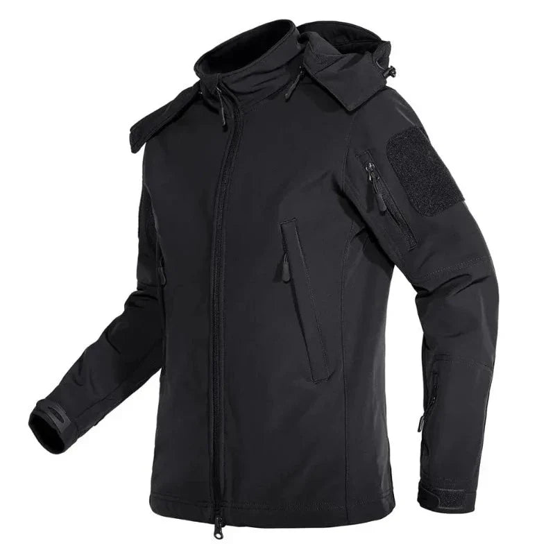 Chaqueta Nalia negra impermeable con forro para mujer