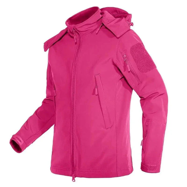 Chaqueta Nalia rosa impermeable con forro para mujer