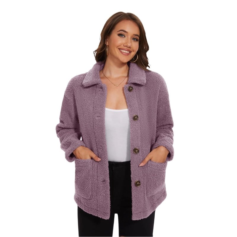 Chaqueta Nalu de terciopelo lila para mujer