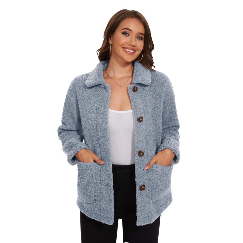 Chaqueta Nalu de terciopelo gris claro para mujer