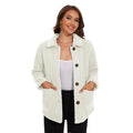 Chaqueta Nalu de terciopelo blanco hielo para mujer