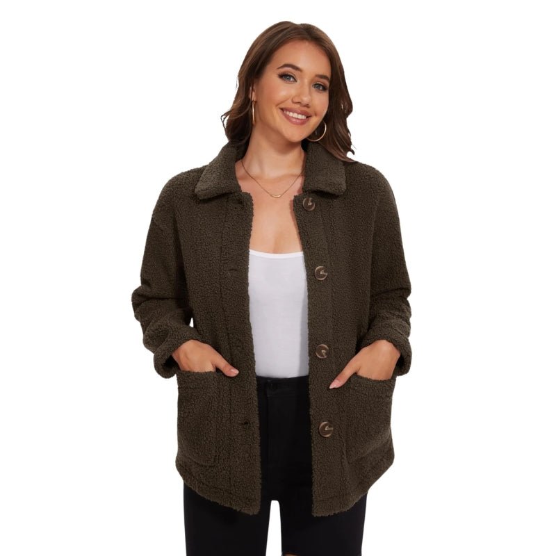 Chaqueta Nalu de terciopelo marrón para mujer