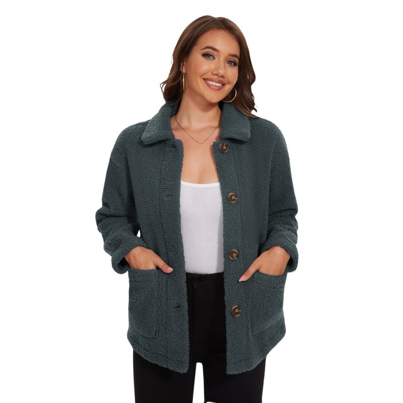 Chaqueta Nalu de terciopelo gris oscuro para mujer