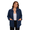 Chaqueta Nalu de terciopelo azul para mujer