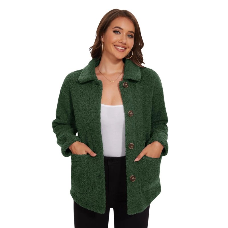 Chaqueta Nalu de terciopelo verde para mujer