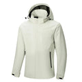 Chaqueta cortavientos impermeable para hombre con
Bolsillo interior para móvil, con forro hielo blanco