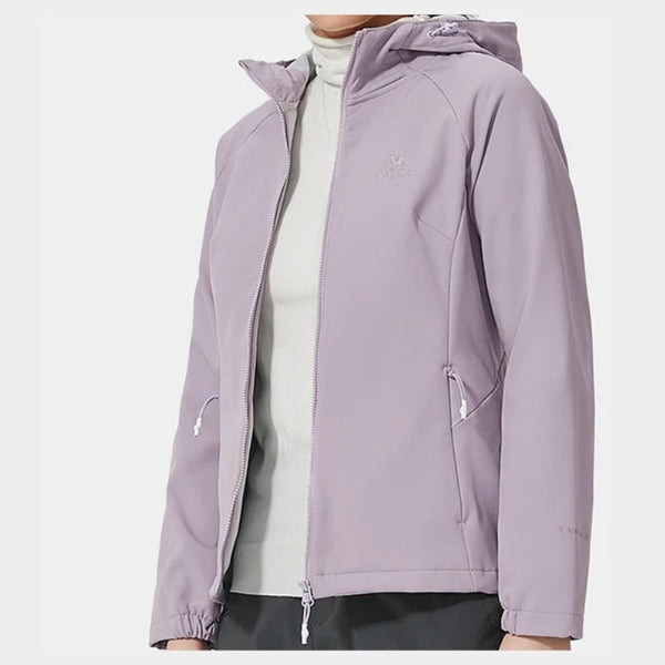 Chaqueta cortavientos impermeable y cortavientos para mujer lila