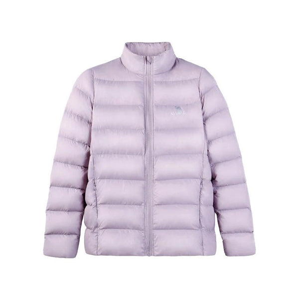 Chaqueta térmica de pluma de ganso para mujer lilas