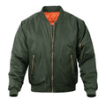 Chaqueta acolchada forrada para hombre verde