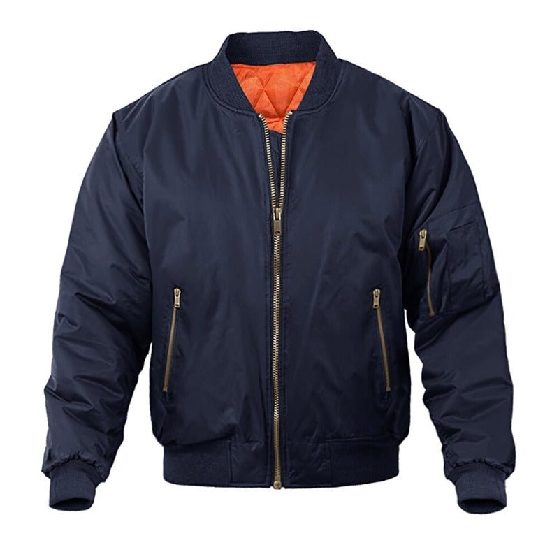 Chaqueta acolchada forrada para hombre azul