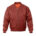 Chaqueta acolchada forrada para hombre naranja rojo