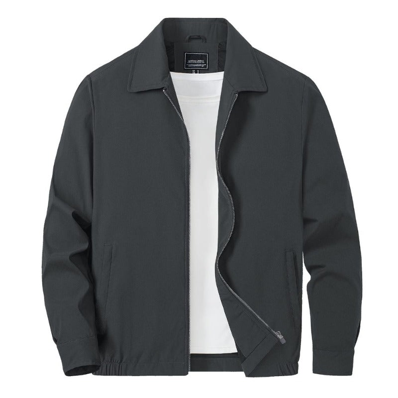 Chaqueta Base de invierno para hombre caqui gris oscuro