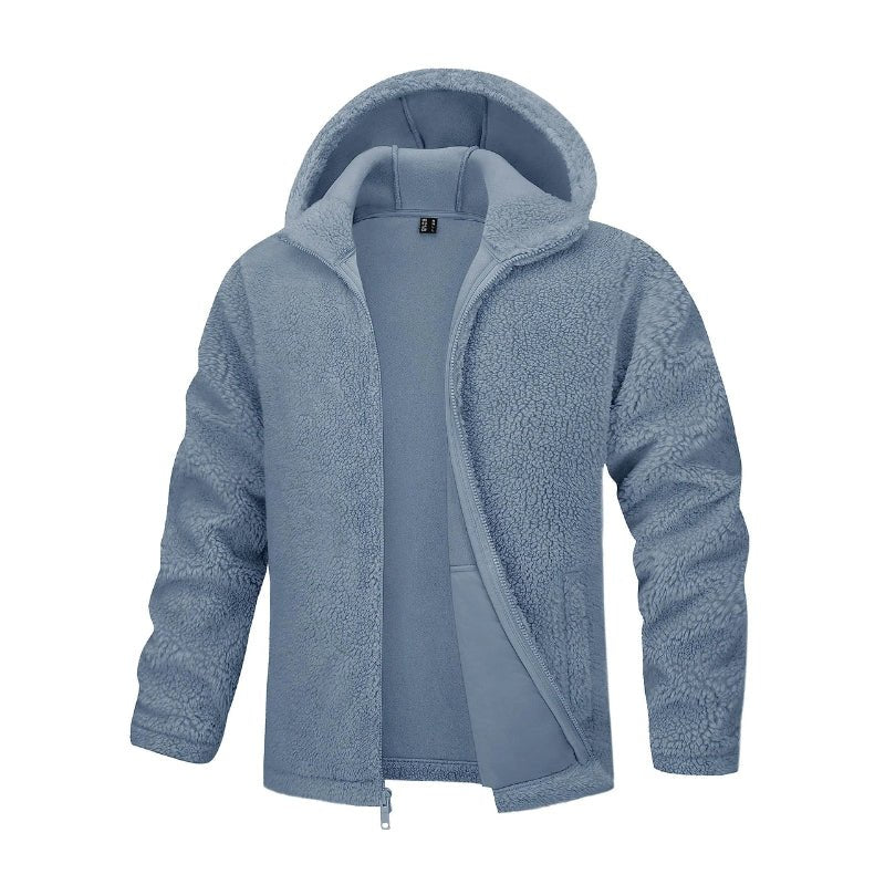  Chaqueta Berger cómoda para hombre gris claro