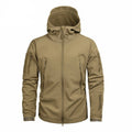 Chaqueta de Camuflaje para hombre con múltiples bolsillos impermeables caqui