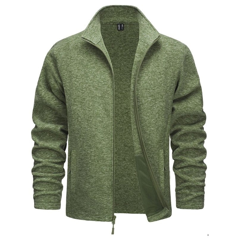 Chaqueta térmica de poliéster verde para hombre