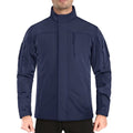 Chaqueta impermeable y térmica para hombre con múltiples bolsillos, color azul