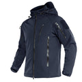 Chaqueta impermeable para hombre, forro térmico, color azul