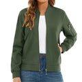 Chaqueta bomber para mujer, ligera y cálida. Verde.