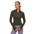 Chaqueta cortavientos deportiva con capucha para mujer,
Ligero, transpirable, de secado rápido, verde.