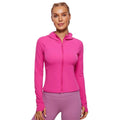 Chaqueta cortavientos deportiva con capucha para mujer,
Ligero, transpirable, de secado rápido, rosa