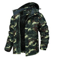 Chaqueta de nieve para hombre con forro térmico e impermeable camuflado