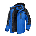 Chaqueta de nieve para hombre con forro térmico e impermeable azul