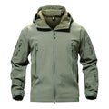 Chaqueta impermeable con forro polar para hombre verde