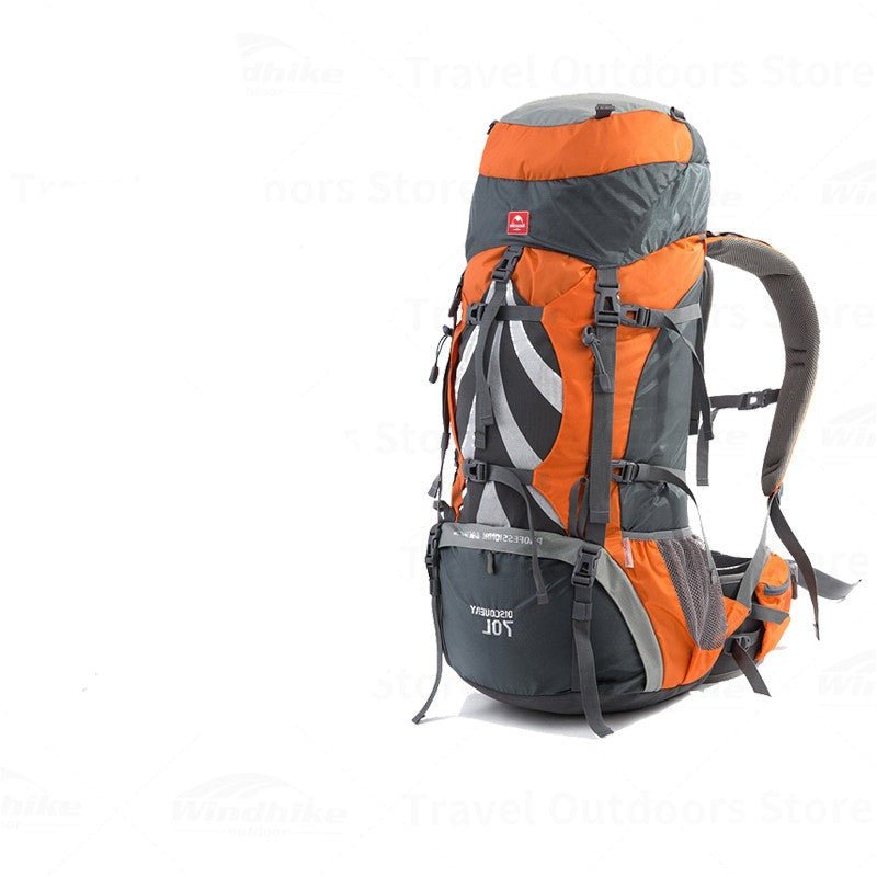 Mochila de aluminio impermeable de 70L.