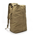 Mochila de lona impermeable de 30 litros. caqui